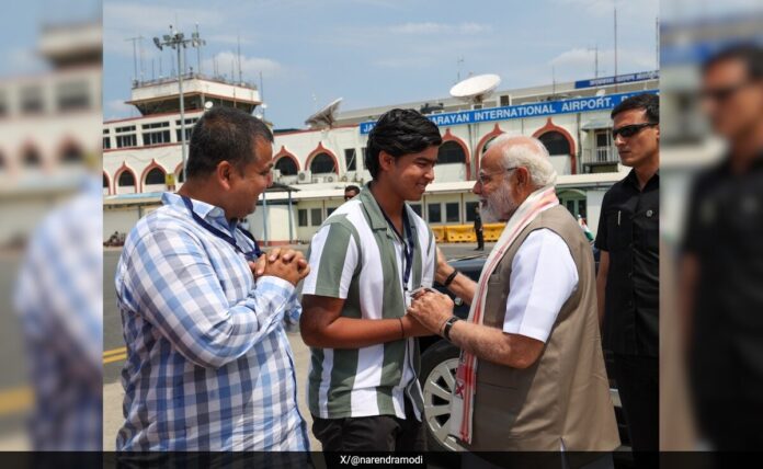 IPL Sensation Vaibhav Suryavanshi Touches PM Modi's Feet In Beautiful Bihar Airport Meet | Cricket News